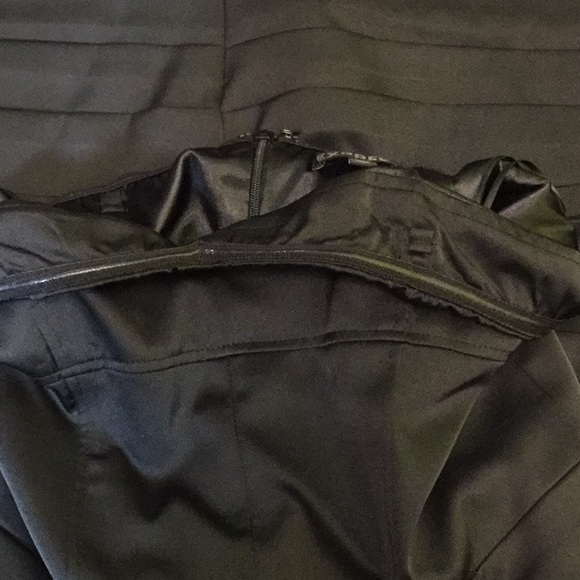 8 Express black strapless shiny dress - Picture 6 of 12